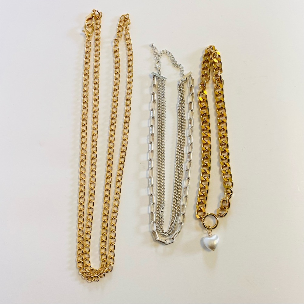 Lot of Three, Chain Necklaces